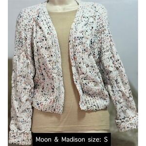 Moon and Madison Anthropologie Cardigan Chunky Knit Sweater sz S Cottagecore‎